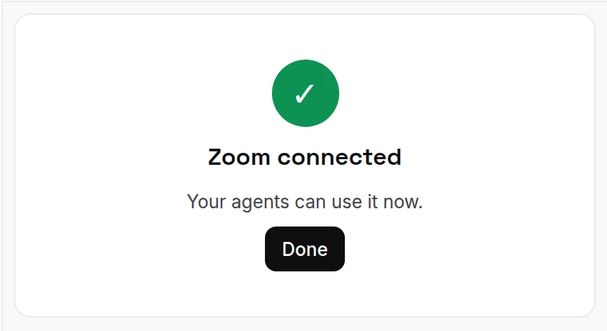 Zoom connected.